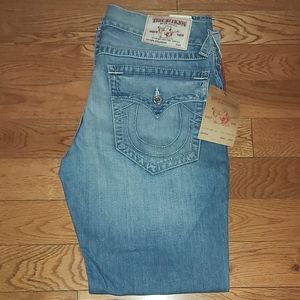 True Religion Mens Straight Jeans Size 34